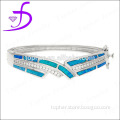 925 silver bangle opal factory direct sale rhodium plated plated jewelry